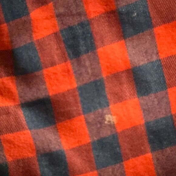 Old Navy Red and Blue Plaid Button Down Long Sleeve Shirt Size L - Picture 8 of 11